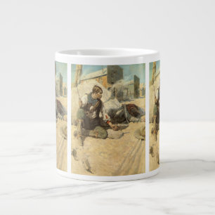 Vintage Western Cowboys, Hopalong von NC Wyeth Jumbo-Tasse