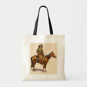 Vintage Western, Ein Arizona Cowboy von Remington Tragetasche
