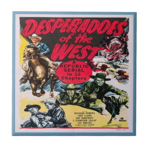 Vintage Western-Film-Plakat-Desperados Fliese