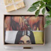 Vintage Western Frau Seidenpapier (Geschenk)