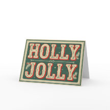 Vintage Western Holly Jolly Weihnachten