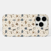 Vintage Western Icons Muster Case-Mate iPhone Hülle (Rückseite (Horizontal))