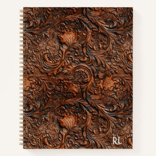 Vintage Western-Imitat Embossed Notizblock
