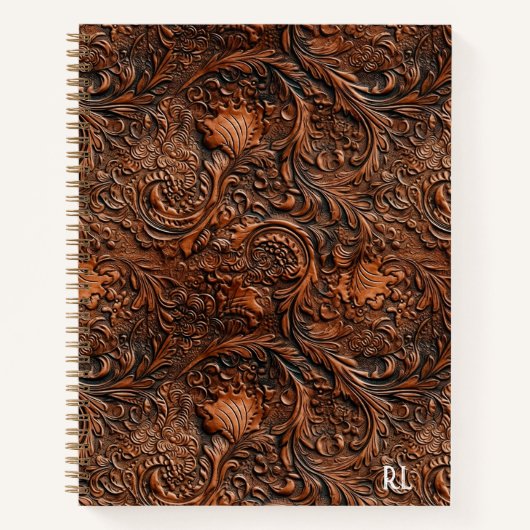 Vintage Western-Imitat Embossed Notizblock (Vorderseite)