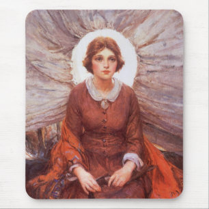 Vintage Western, Madonna der Prärie von Koerner Mousepad