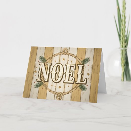 Vintage Western Noel Weihnachten (Vorderseite)