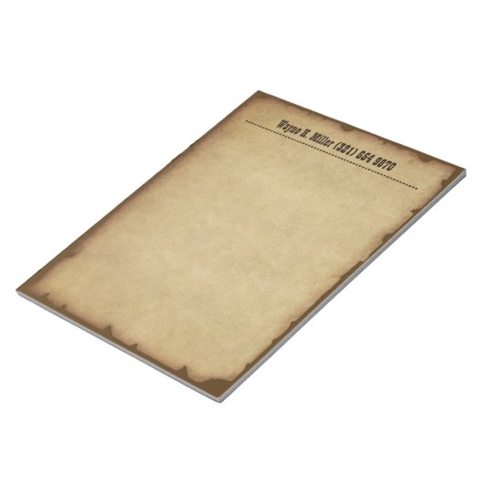 Vintage Western Notizblock (angewinkelt)