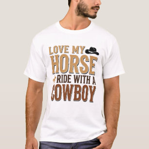 Vintage Western Pferd und Cowboy Zitat Shirt Desig