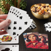 Vintage Western Pin-up Spielkarten (In Situ)