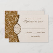 Vintage Western-Reaktion RSVP Karte (Vorne/Hinten)