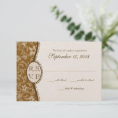 Vintage Western-Reaktion RSVP Karte (Stehend Vorderseite)