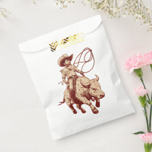 Vintage Western Ride Stolz Kleiner Cowboy Geschenktütchen