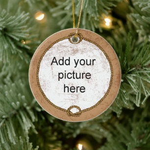 Vintage Western-Thema Keramik Ornament