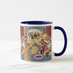 Vintage Westerncollagen-Tasse Tasse