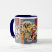 Vintage Westerncollagen-Tasse Tasse (Vorderseite Links)