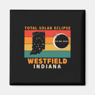 Vintage Westfield Indiana Totale Sonnenfinsternis Magnet