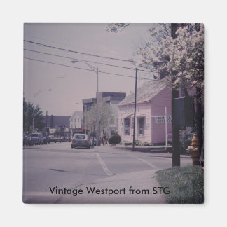 Vintage Westport Magnet - Bemerkenswerter Buchlade