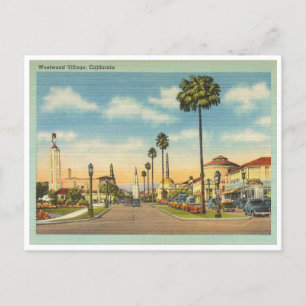 Vintage Westwood Village Los Angeles Kalifornien Postkarte