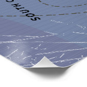 Vintage Wetterkarte in Taiwan Poster (Ecke)