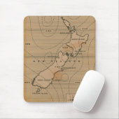 Vintage Wetterkarte Neuseelands Mousepad (Mit Mouse)