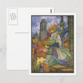 Vintage WetterSprites von Florence Harrison Postkarte (Vorne/Hinten)