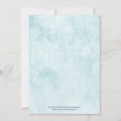 Vintage Whale Baby Dusche Einladung (Rückseite)