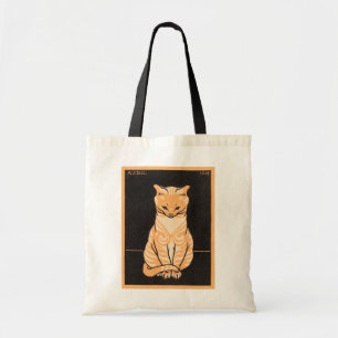 Vintage Whimsical Julie De Graag Sitting Cat Tragetasche