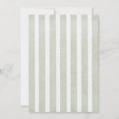 Vintage Whimsical Sage Baby Dusche Einladung (Rückseite)