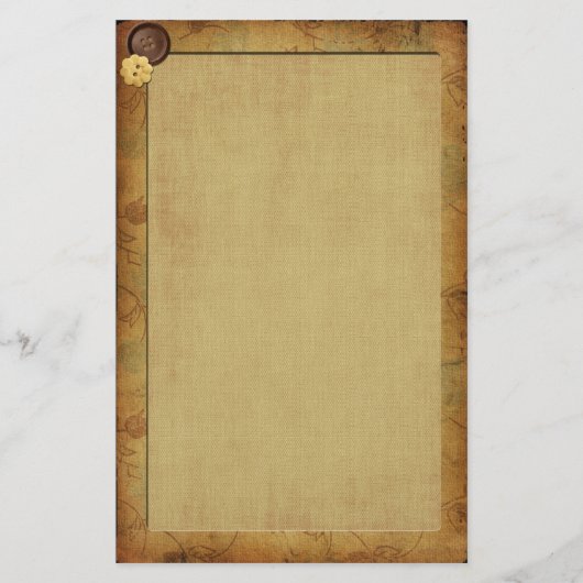 Vintage Whimsy-Wallpaper Briefpapier (Vorderseite)