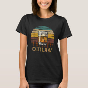 Vintage Whiskey Bent und verdammt Outlaws Musik T-Shirt