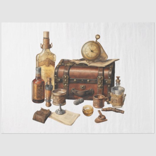 Vintage Whiskey-Design-Serie 4 Seidenpapier (Vorderseite)