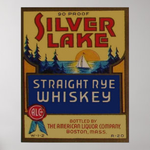 Vintage Whisky-Anzeige-Wiedergabe Poster