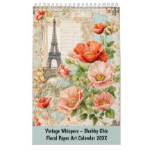 Vintage Whispers – Shabby Chic Floral Paper Art Ca