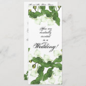 Vintage White Calla Lily Blume Hochzeit Einladung (Vorne/Hinten)