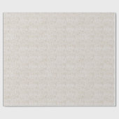 Vintage White Damask Coquette Wrapping Paper Geschenkpapier (Flach)