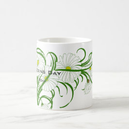 Vintage White Gerber Daisy Blume Hochzeitsstift Se Kaffeetasse