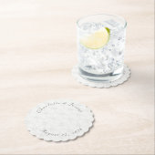 Vintage White Lace Wedding Untersetzer (Vor Ort)