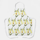 Vintage White Lily Schürze (Vorderseite)