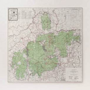 Vintage White Mountains National Forest Map (1863) Puzzle