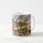 Vintage White Mountains of NH Mug Kaffeetasse (VorderseiteRechts)