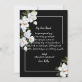 Vintage White Rose wird meine Brautjungfrau sein Einladung (Vorderseite)