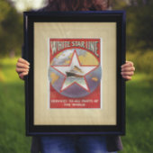 Vintage White Star Kreuzfahrtschiffe Poster