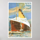 Vintage, White Star Line Poster (Vorne)