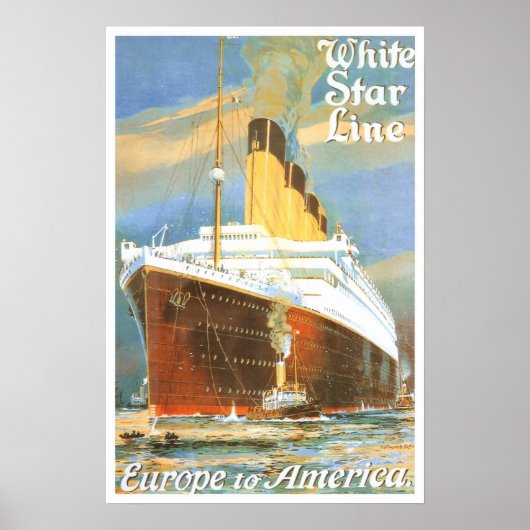 Vintage, White Star Line Poster (Vorne)