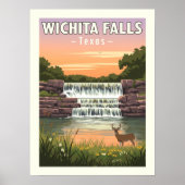 Vintage Wichita Falls Texas Poster (Vorne)