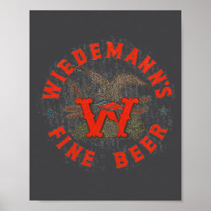 Vintage Wiedemanns Feines Bier Wiedemann Brauerei Poster