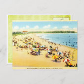 Vintage Wiederherstellung Connecticut Beach Postka Postkarte (Vorne/Hinten)