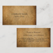 Vintage Wiederherstellung der alten Papierkarte Visitenkarte (Vorne/Hinten)