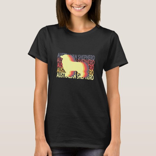 Vintage Wiederholung der australischen Schepherd T-Shirt (Vorderseite)