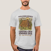 Vintage Wiedersehen-Camping-Crew T-Shirt (Vorderseite)